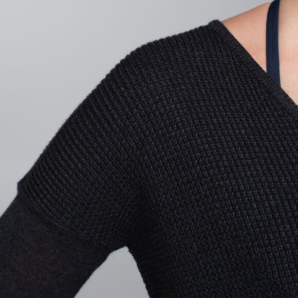 Lululemon The Sweater Life Heathered Black | 8 - Picture 7 of 11